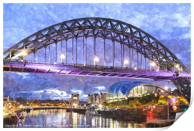 Tyne Bridge Print by Milton Cogheil