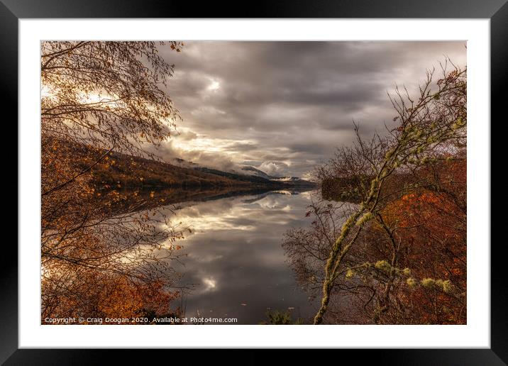 Loch Tummel View Framed Mounted Print by Craig Doogan