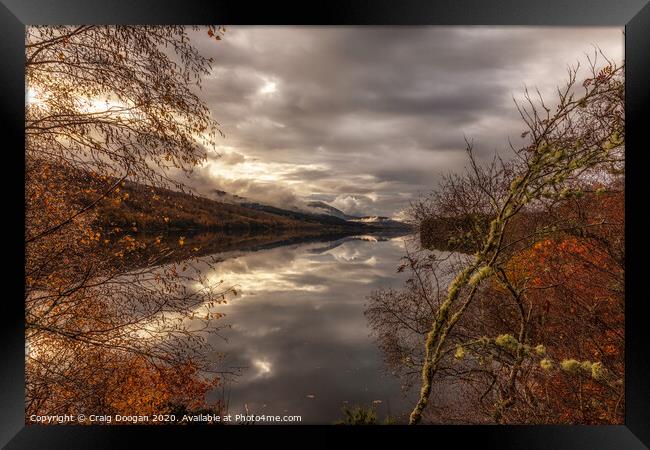 Loch Tummel View Framed Print by Craig Doogan