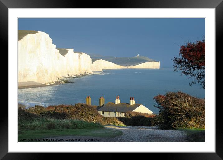 Seven Sisters from Seaford Head II Framed Mounted Print by Chris Harris