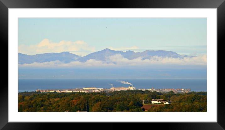 View of Troon and the Isle of Arran Framed Mounted Print by Allan Durward Photography