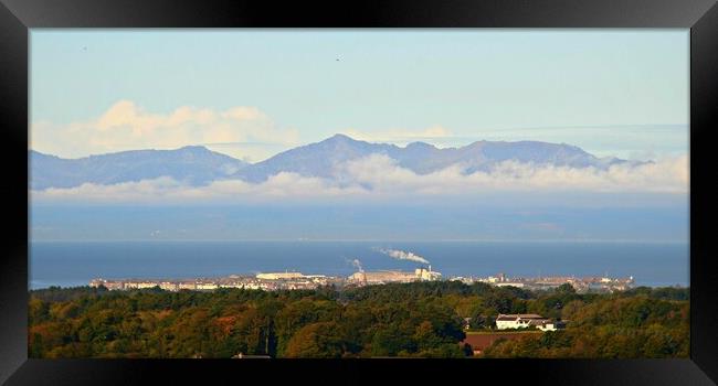 View of Troon and the Isle of Arran Framed Print by Allan Durward Photography