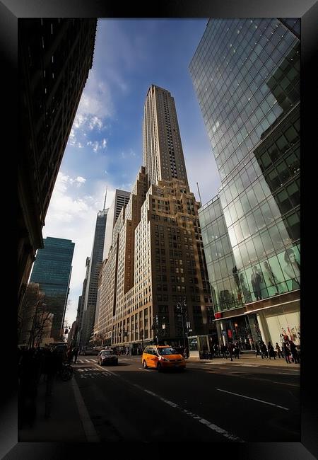 Streets of Manhattan Framed Print by Philip Hawkins