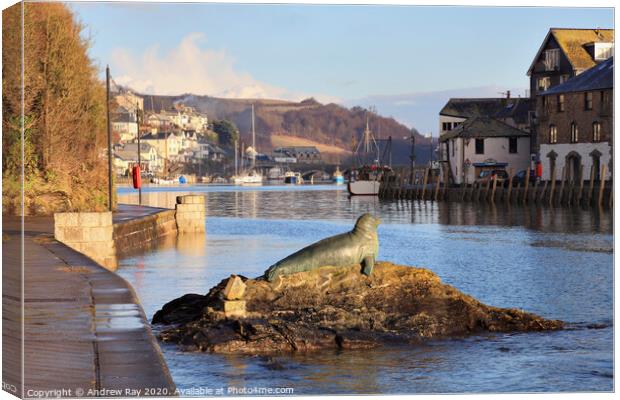 Nelsons Monument Looe Canvas Print by Andrew Ray