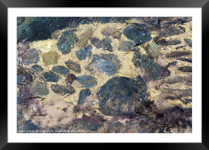 Rock Pool Framed Mounted Print by Jim Key