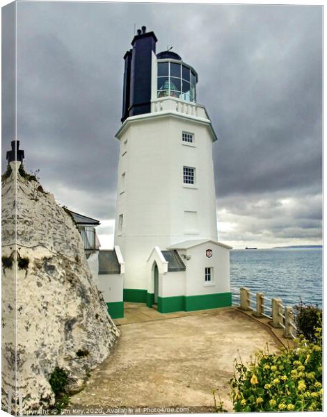 St Anthony's Lighthouse Cornwall Canvas Print by Jim Key