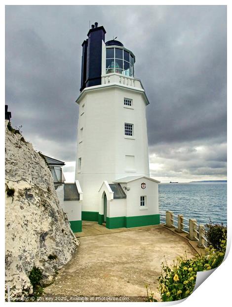 St Anthony's Lighthouse Cornwall Print by Jim Key