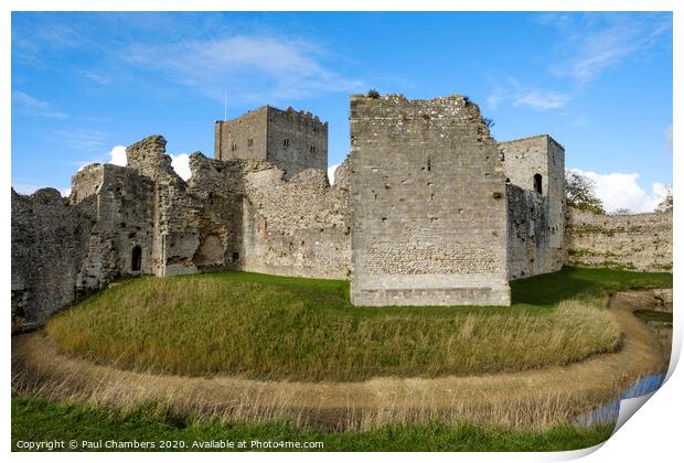 Portchester Castle Print by Paul Chambers
