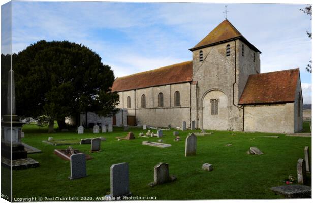 St. Mary's Church, Portchester, Portchester Canvas Print by Paul Chambers