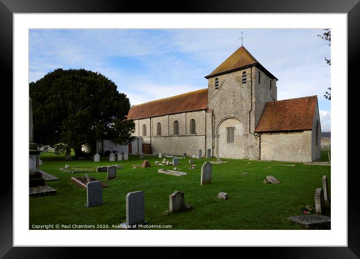 St. Mary's Church, Portchester, Portchester Framed Mounted Print by Paul Chambers