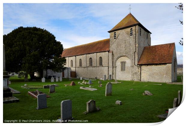 St. Mary's Church, Portchester, Portchester Print by Paul Chambers