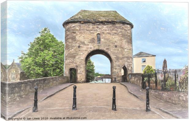 Gateway To Monmouth Digital Art Canvas Print by Ian Lewis