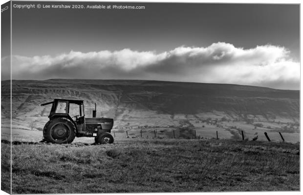 "Shadowed Solitude: The Enigmatic Black Hill" Canvas Print by Lee Kershaw