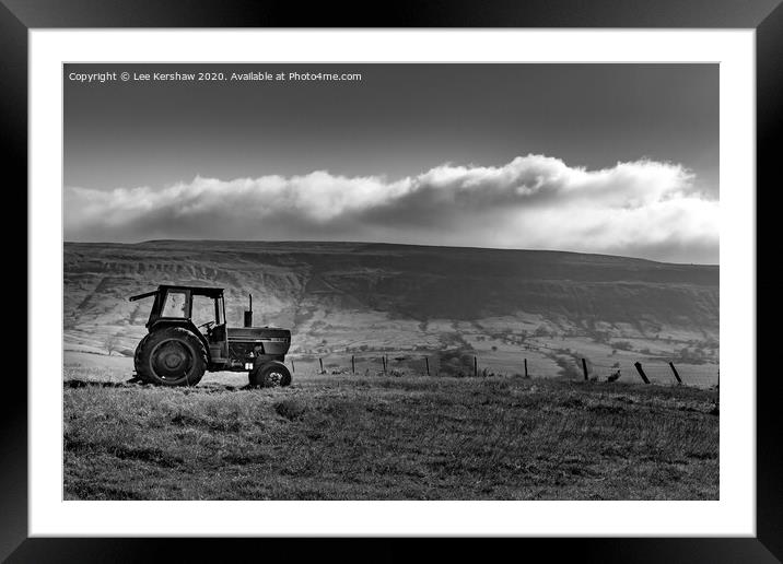 "Shadowed Solitude: The Enigmatic Black Hill" Framed Mounted Print by Lee Kershaw