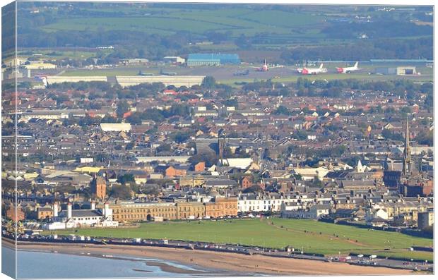 Ayr and beyond   Canvas Print by Allan Durward Photography