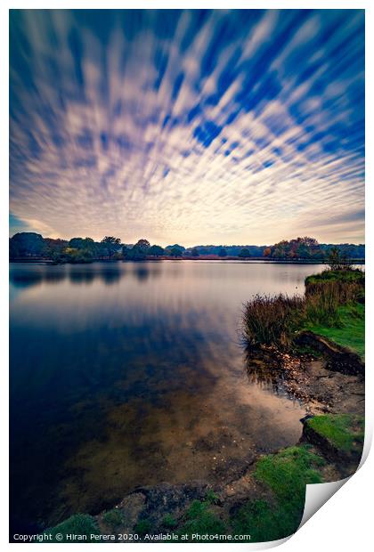 Clouds over Richmond Park Print by Hiran Perera
