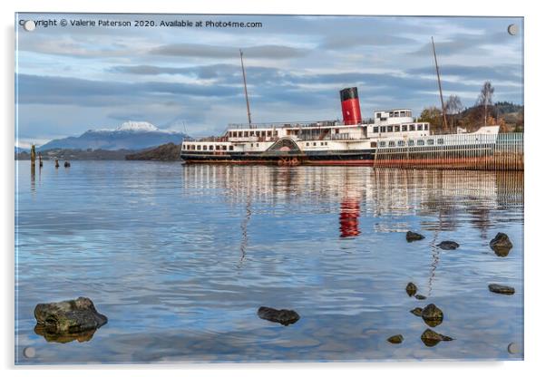 Loch Lomond's Maid of the Loch Acrylic by Valerie Paterson