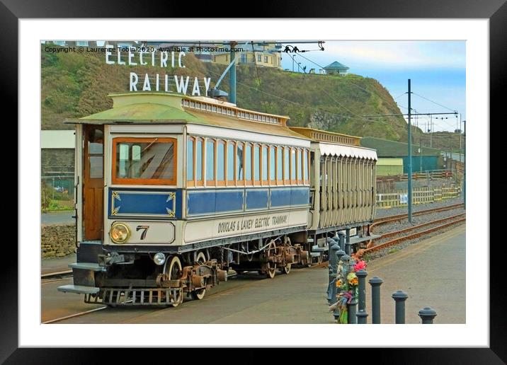 Manx Electric Railway, Isle of Man Framed Mounted Print by Laurence Tobin