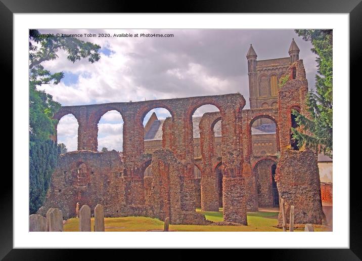 St Botolph’s Priory. Colchester, Essex Framed Mounted Print by Laurence Tobin