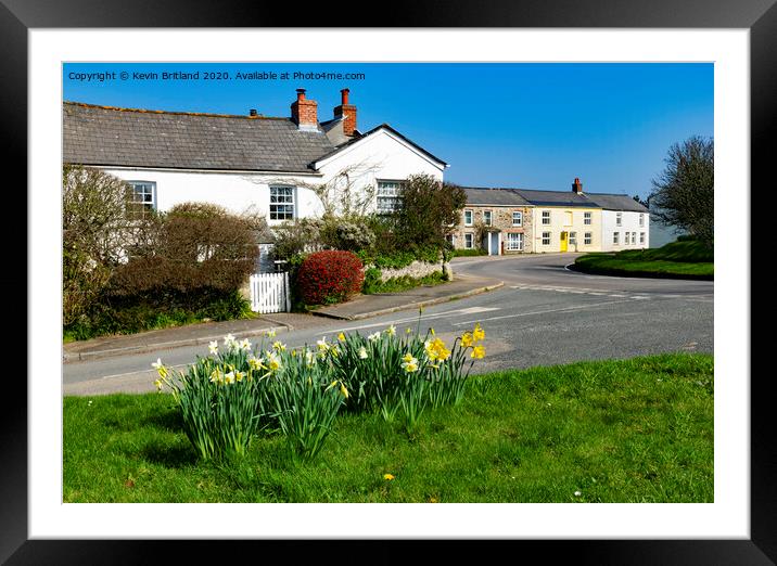 st just in roseland cornwall Framed Mounted Print by Kevin Britland