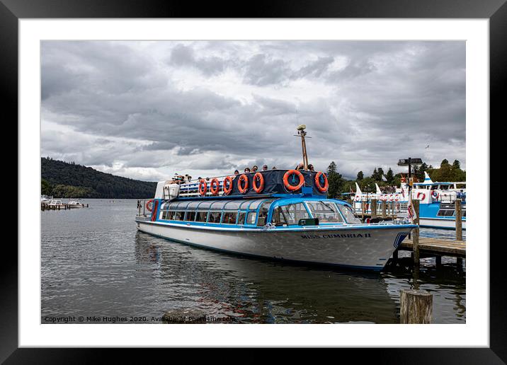Bowness Boat trips Framed Mounted Print by Mike Hughes