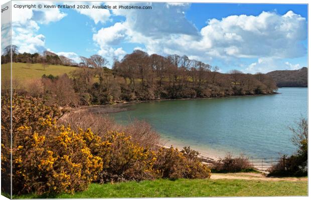 river fal creek cornwall Canvas Print by Kevin Britland