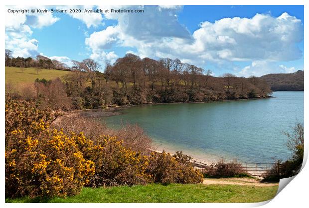 river fal creek cornwall Print by Kevin Britland