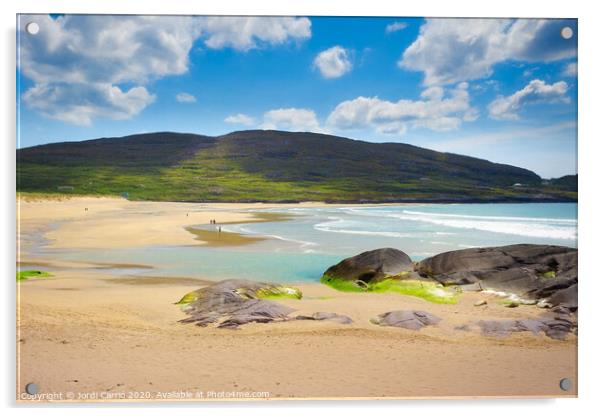 Route through the Ring of Kerry peninsula - Irelan Acrylic by Jordi Carrio