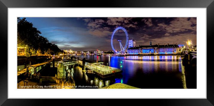 admiratly arch at night Framed Mounted Print by Craig Burley