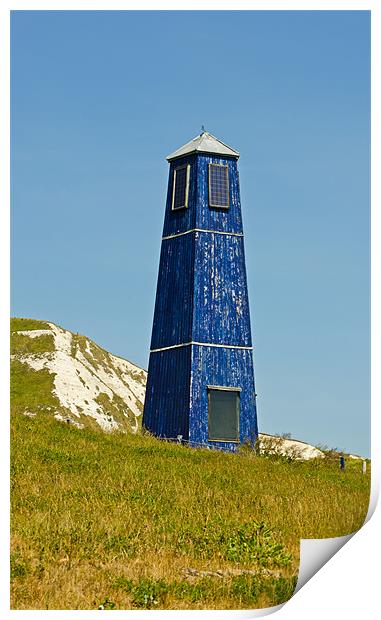 Samphire Hoe Tower Print by Chris Thaxter