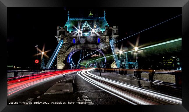 Tower Bridge Framed Print by Craig Burley