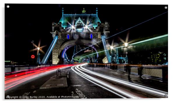 Tower Bridge Acrylic by Craig Burley