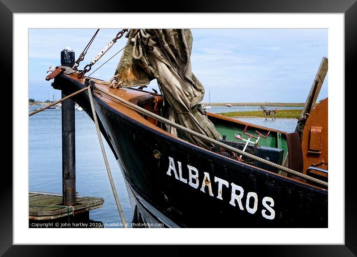 Albatros & the Lifeboat Horse Wells next the Sea Framed Mounted Print by john hartley