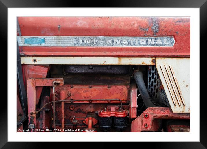 Vintage International 574 Tractor Framed Mounted Print by Richard Nixon