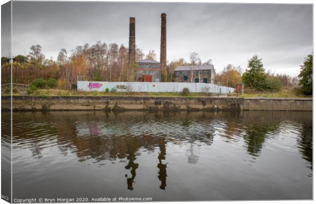 Hafod copper works, Swansea Canvas Print by Bryn Morgan