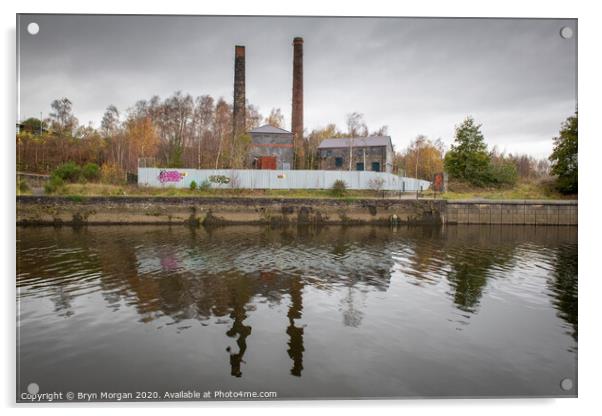 Hafod copper works, Swansea Acrylic by Bryn Morgan