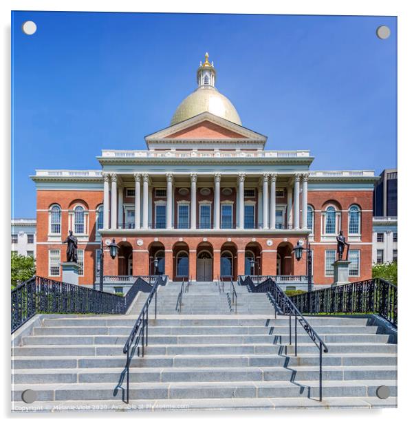 BOSTON Massachusetts State House Acrylic by Melanie Viola