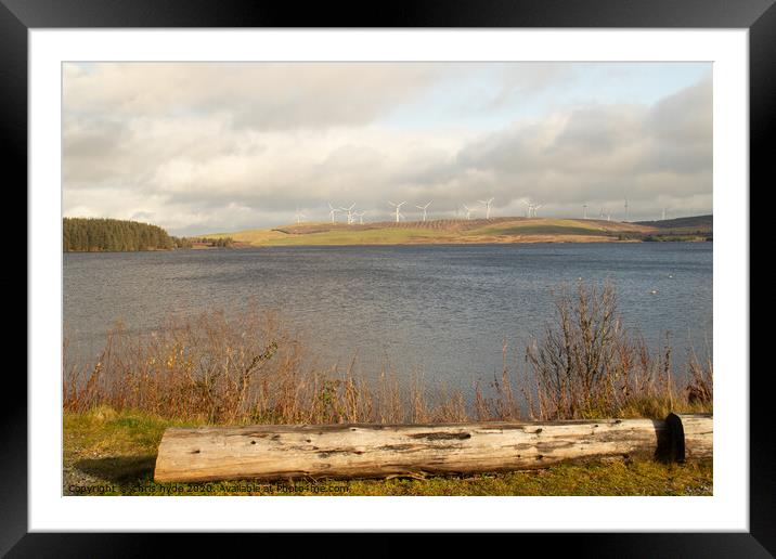 Brenig Windfarm Framed Mounted Print by chris hyde