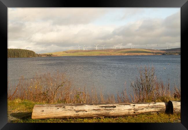 Brenig Windfarm Framed Print by chris hyde