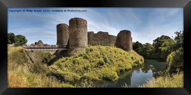 White Castle, Monmothshire, Wales 12th Century - C Framed Print by Philip Brown