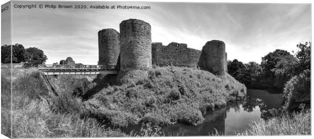 White Castle, Monmothshire, Wales 12th Century - B Canvas Print by Philip Brown