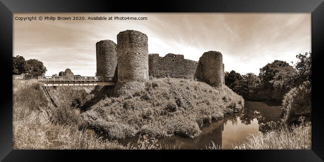 White Castle, Monmothshire, Wales 12th Century - S Framed Print by Philip Brown
