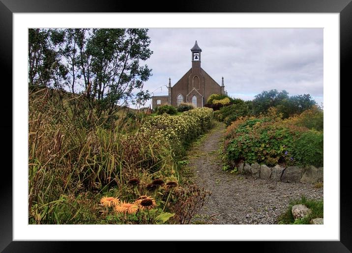 Weisdale Church and Garden, Shetland Framed Mounted Print by Terri Mackay