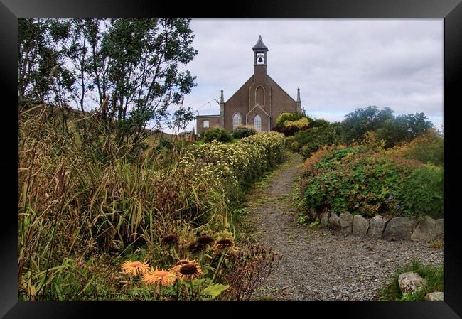 Weisdale Church and Garden, Shetland Framed Print by Terri Mackay