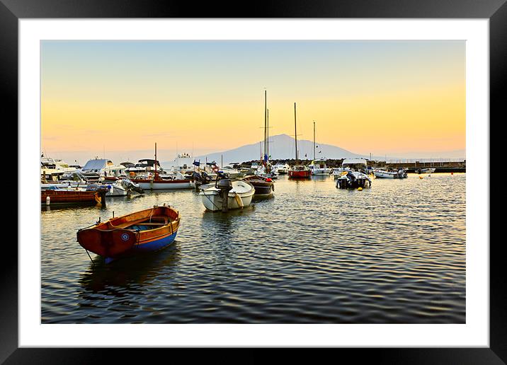 Marina d'Aequa, Sunrise Framed Mounted Print by David Lewins (LRPS)