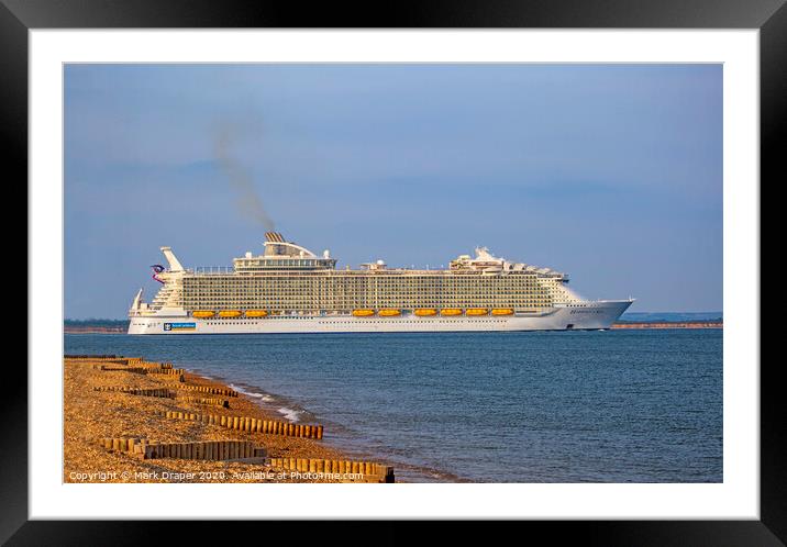 Harmony of the Seas Framed Mounted Print by Mark Draper