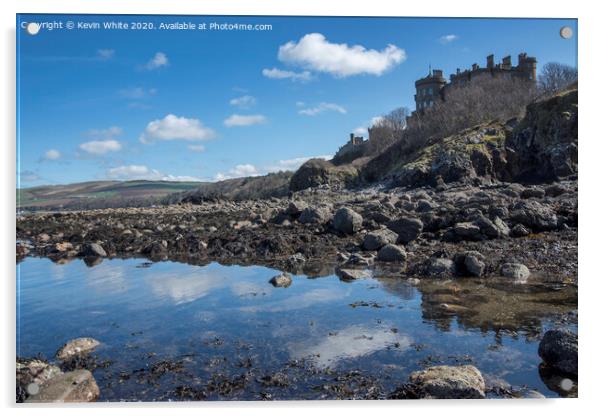 Culzean Castle and beach Acrylic by Kevin White