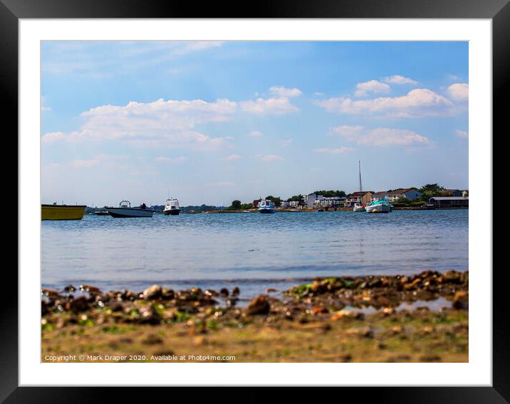 Christchurch Harbour Framed Mounted Print by Mark Draper