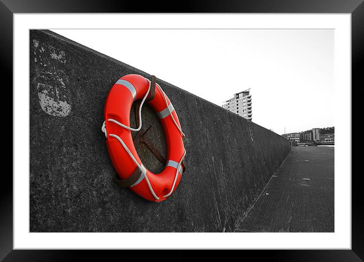 Lifesaving is black and white Framed Mounted Print by Dan Davidson