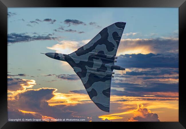 Vulcan after the Sortie Framed Print by Mark Draper